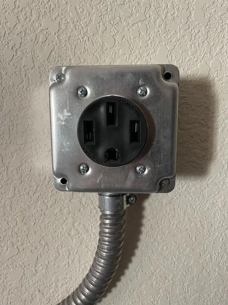 NEMA 14-50 outlet installed for Electrical Panel Upgrade in Glenolden